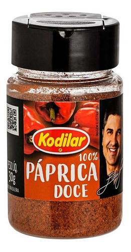 Páprica Doce Tempero Edu Guedes 100% 30g - Kodilar