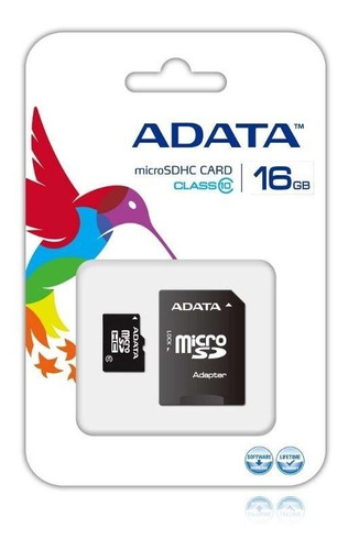 Memoria Micro Sd 16 Gb Clase 10 Premier + Adaptador - Adata