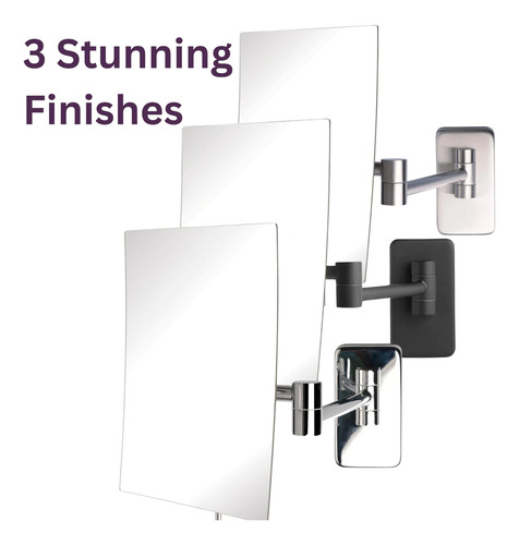 Espelho De Maquiagem Jerdon Jrt695n Wall Mount 5x Ampliação