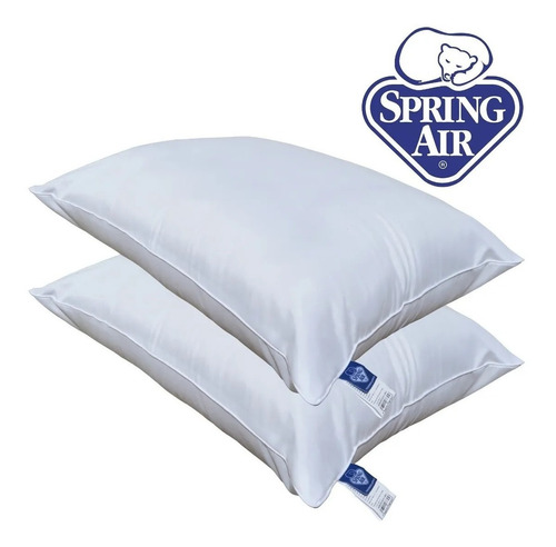 Par De Almohadas Spring Air Antiácaros Tacto Extra Suave