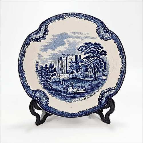 Plato De Colgar Loza Inglesa Azul (6011)