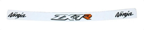 Adesivo Emblema Viseira Compatível Kawasaki Ninja Zx7r Vis07 Cor VISEIRA REFLETIVA KAWASAKI NINJA ZX7R - BRANCO