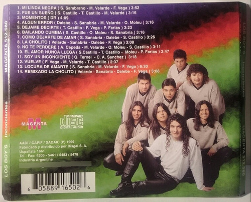 Cd Los Boy's (inconcientes)