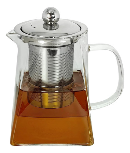 Tetera De Cristal Transparente Con Infusor, Tetera De Vidrio