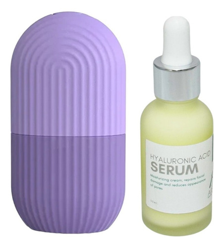 Kit Suero Ácido Hialurónico Y Retinol Con Masajeador Facial