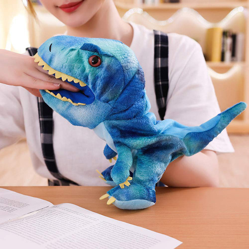Muñeca De Peluche Con Forma De Dinosaurio, Bonita Marioneta