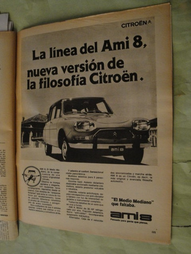 Publicidad Citroen Ami 8 Año 1971