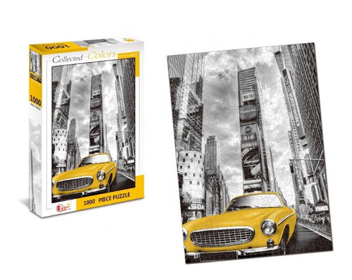 Taxi New York Times Square Yellow Cab Rompecabezas 1000 Pz
