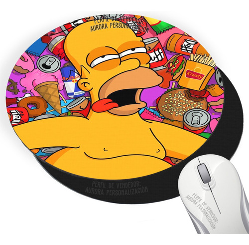 Pad Mouse Sublimado Simpson Homero 001