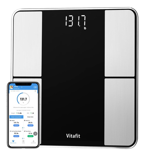 Vitafit Smart Body Fat Scale Para Monitores De Composición C