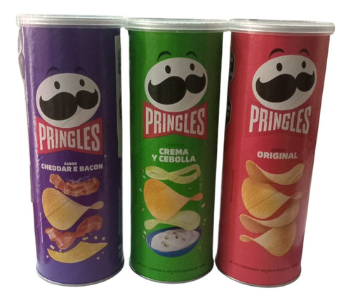 Papas Fritas Pringles Tubo Combo De Los Más Elegidos X 104g