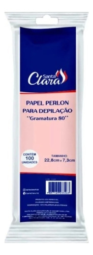 Papel Perlon Para Depilação Santa Clara 100un