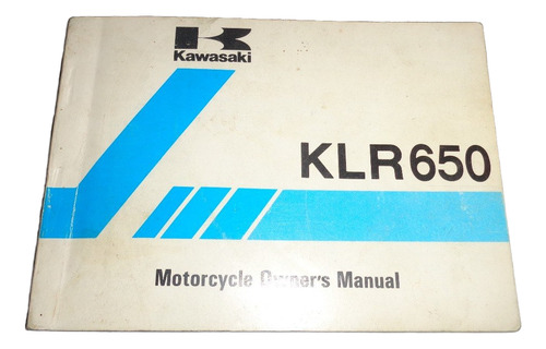 Kawasaki Klr 650 1986 Libro Manual Original (Usado)