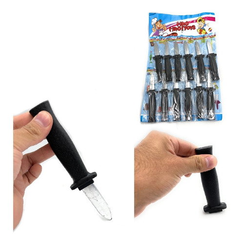 Planilla Cuchillo Retractil Disfraz Fiesta Broma 12 Pack