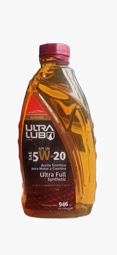 Super Oferta Aceite Ultra Lub 5w20 Ful Sintético 