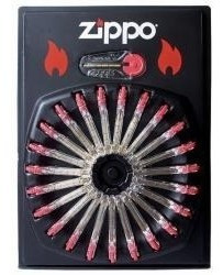 Zippo Kit Fluido + Piedras + Mecha Originales Made In Usa