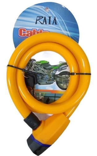 Imagen 1 de 5 de Linga Para Moto Candado Cadena Reforzada Piton Llave 17 Mm