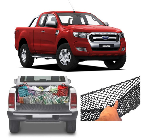 Rede Elastica Cargonet Cargo Bag Caçamba Ford Ranger