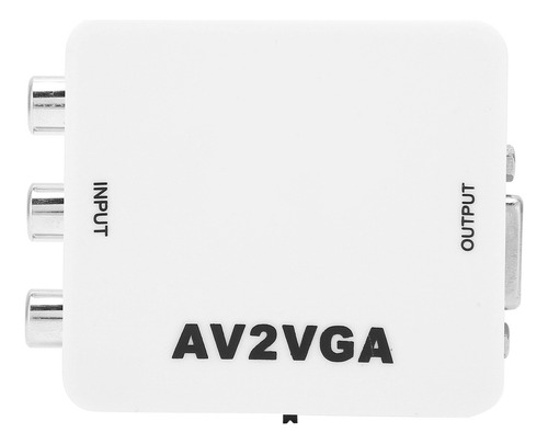 Para Convertidor De Vídeo Av A Vga Portátil 1920x1080 Hd Av2