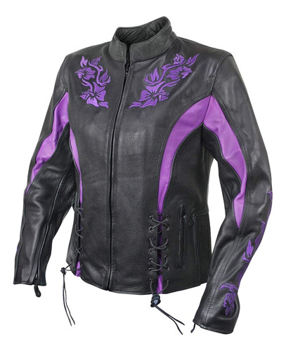 Chaqueta De Motociclista Xelement Bordada, X-armor, P/ Mujer