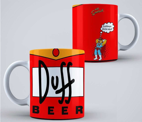Taza Cerveza Duff Los Simpsons Hd