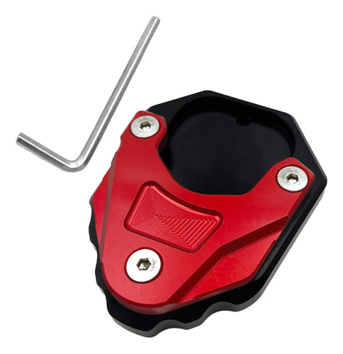 Suporte Lateral Da Motocicleta Pé Almofada Vermelho