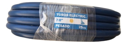 Pack X4 Mangueras Electricidad Caño Pvc Azul 7/8 22mm X25m