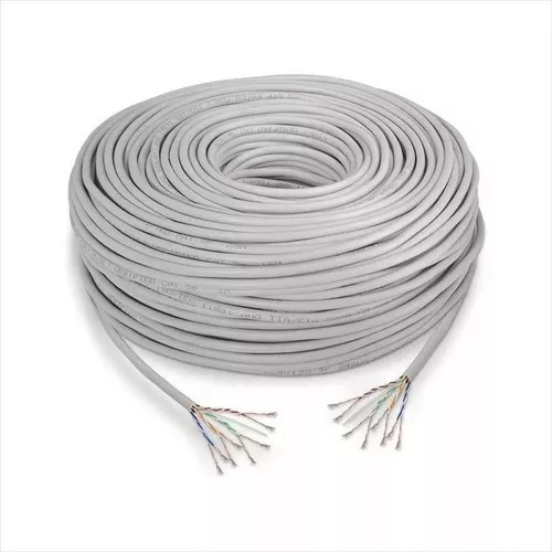  Cable Utp Cat 5e Rollo 100m Cobre Full Multifilar O Unifila