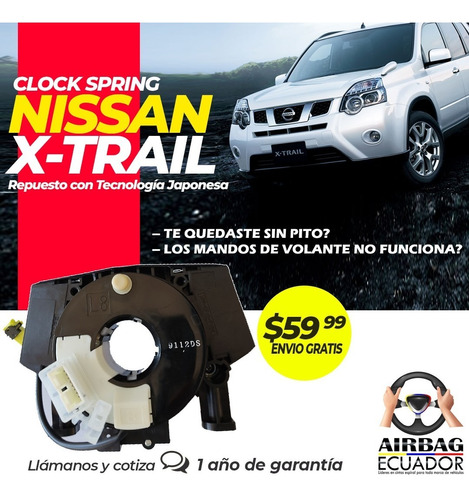 Nissan Xtrail Clock Spring Airbag Cinta De Pito Japones