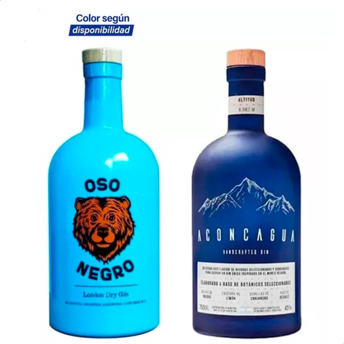 Gin Oso Negro + Gin Aconcagua - 01almacen