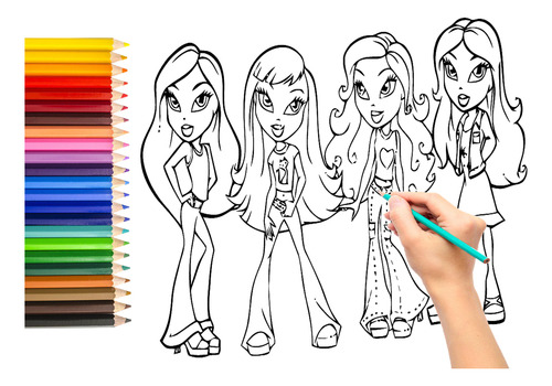 Bratz Pintar Colorear