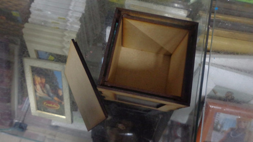 Porta Retrato Cubo Para 4 Fotos Cortado A Laser Mdf Cru