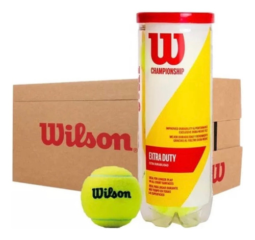 Caja De Pelotas Tenis/padel Wilson Extra Duty X24 Tubos