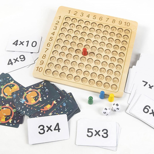 Juguetes Matemáticos Montessori De Cien Tablas