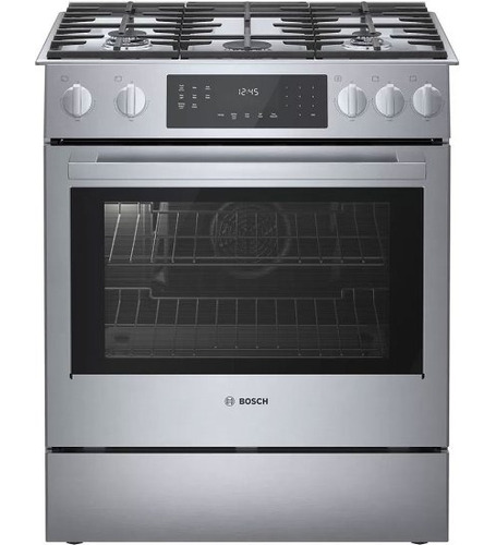 Bosch Slide-in Gas Range 800 Series, 30 In Stainless Steel 