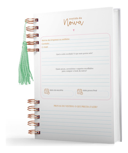 Planner Da Noiva - Planejamento Completo Casamento - Floral