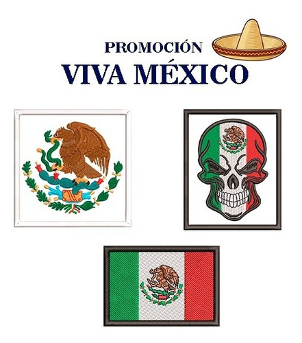Bandera De México, Calavera Tricolor Y Águila.