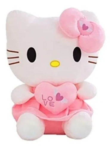 Pelúcia Hello Kitty Bailarina Com Coração E Laço 20cm