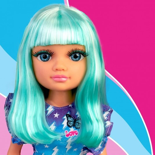 Nancy Muñeca 42cm Cabello De Neon Original Famosa