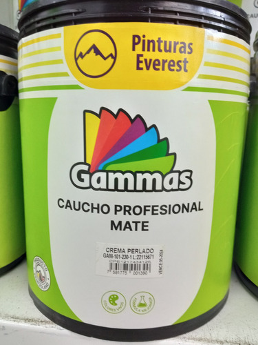 Pintura Gammas Prof. Crema Perlada Tipo C+