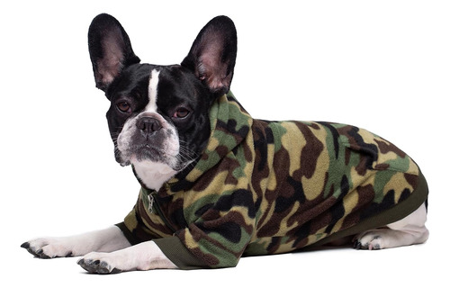 Camo Bulldog Francés Ropa De Perro Sudadera Con Capucha C...