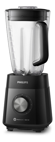 Licuadora Philips Serie 5000 HR2240 3 L negra con jarra de plástico 220V