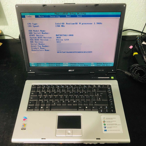 Notebook Acer Aspire 1640z Sem Hd Ler Descrição (Usado)