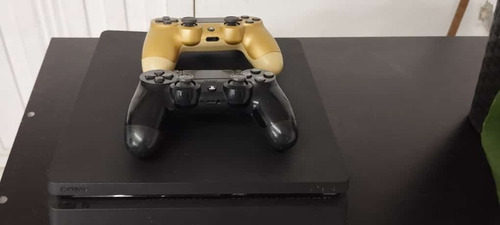 Ps4 Negro 1 Tera Con Su Dos Controles Originales 