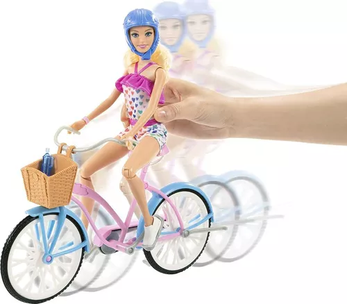 Boneca Barbie e Veiculo - Barbie e Bicicleta - Mattel - FTV96