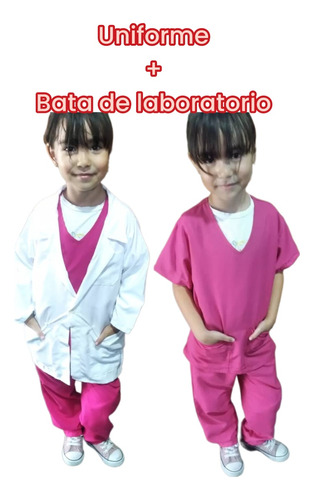 Uniforme + Bata De Laboratorio 