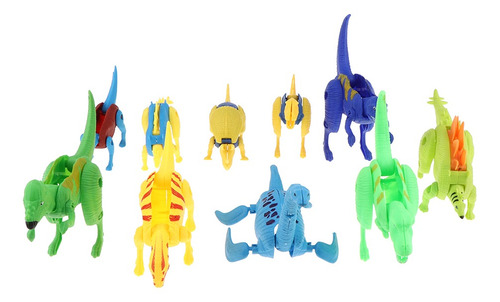 10 Pieces Various Transforming Dinosaur Eggs Kit Jurassic