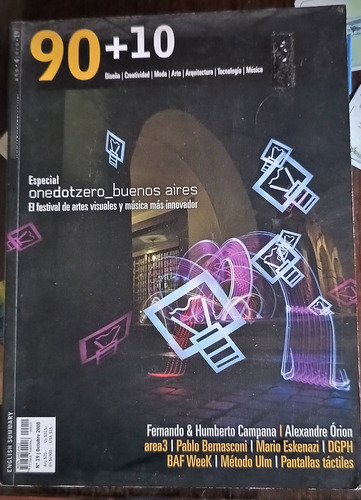 Revista 90+10 - Diseño Creatividad Moda Arte Musica Tecnolog (Usado)