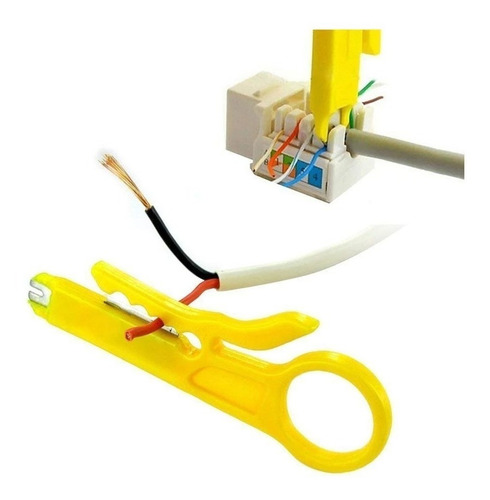 Alicate Para Crimpar Rj12 E Rj45 Cat5e + 100 Conector Rj45