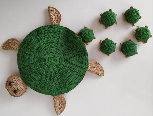 Tartaruga Jogo Da Memória, Montessori - Amigurumi/crochê